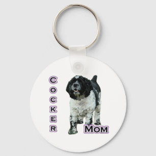 Llavero Parti Cocker Spaniel Mom; Mom of Cocker Spaniel