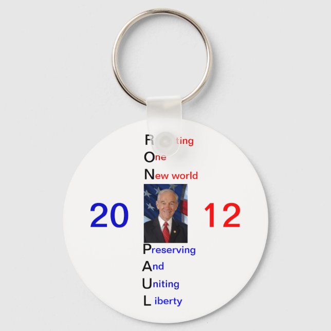 Llavero Partidario de Ron Paul 2012 (Anverso)