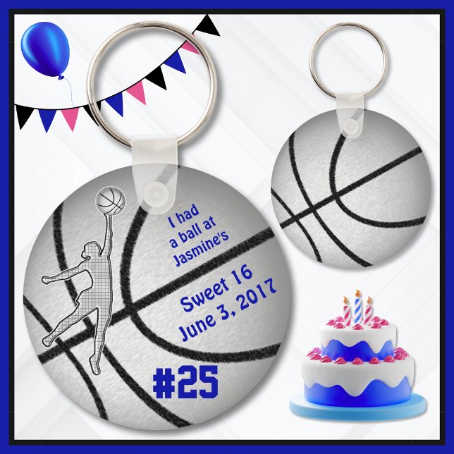 Llavero Partido de baloncesto personalizable favorece a lo (Basketball birthday party. Personalized Basketball Favors are fully customizable. Basketball favors.)