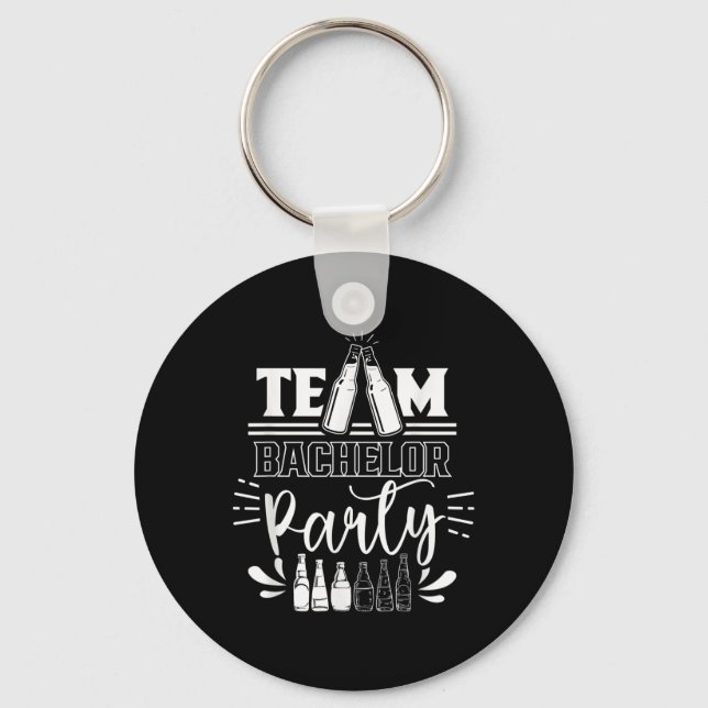 Llavero Partido del bachiller del equipo Novia Groom (Anverso)