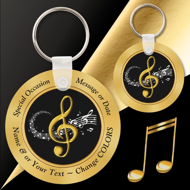 Llavero Partido musical personalizado favorece cualquier o (Musical Party Favors. Music theme birthday party ideas. Music theme graduation. Music party favors.)