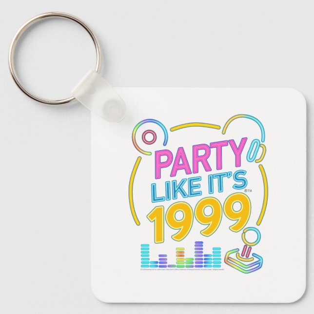 Llavero Party Like It’s 1999®™ – Neon Soundtrack  (Anverso)