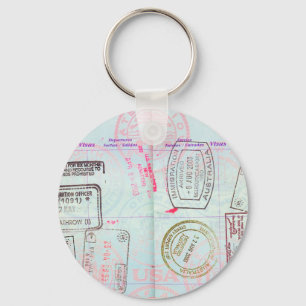 LLAVERO PASADO DE VIAJE DE AMOR DE VIAJE, PASAPORTE DE VIA