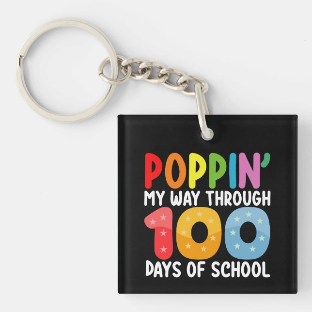 Llavero Pasando con Estilo Mis 100 Días De Escuela (Frente)