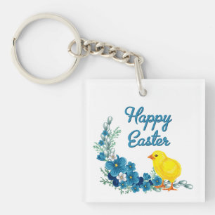 Llavero Pascua feliz con un niño pequeño
