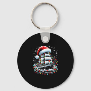 Llavero Paseo en barco de Navidad Crucero de vela Barco ro