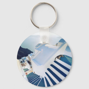 Llavero Pasos de Santorini Oia, Grecia
