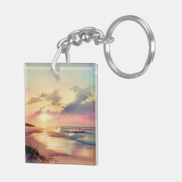 Llavero Pastel Beach Sunset