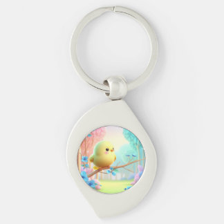 Llavero Pastel Bloom — Amuleto Floral para Bolsos