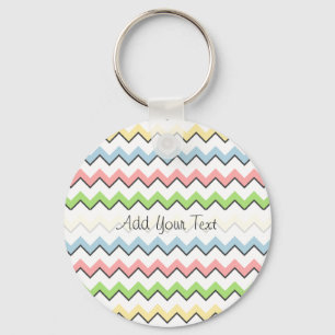 Llavero Pastel Chevron-Drop Shadow por Shirley Taylor