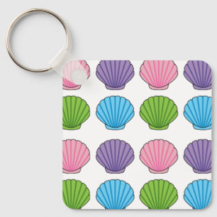 Llavero Pastel Colorful Seashell Pack