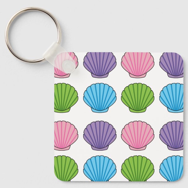 Llavero Pastel Colorful Seashell Pack (Anverso)