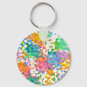 Llavero Pastel Confetti Hearts