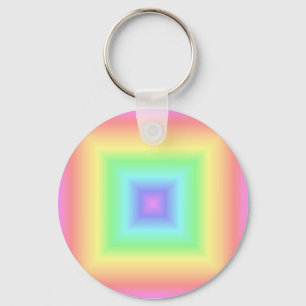 Llavero pastel de arcoiris