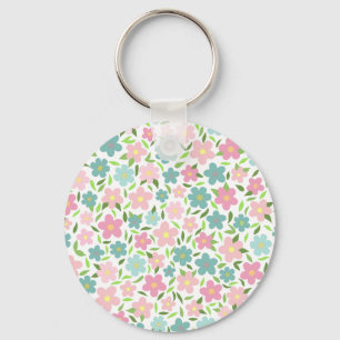 Llavero Pastel Ditsy Floral Shabby Chic Coquette