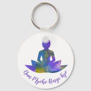 Llavero Pastel espiritual Halftone Lotus Yoga Nam