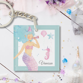 Llavero Pastel Fiesta de Sirenas Verde azuladas Aventura K
