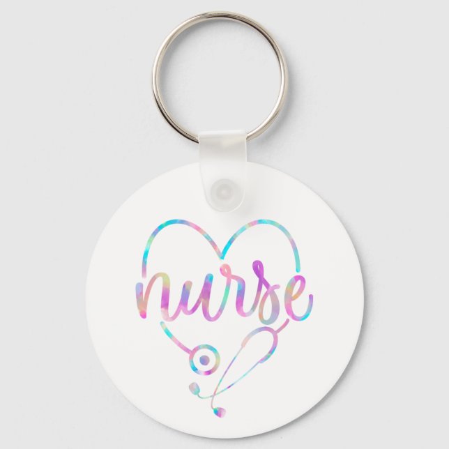 Llavero Pastel Nurse Stethoscope Keychain (Anverso)