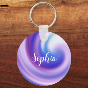 Llavero Pastel Swirl Personalizado