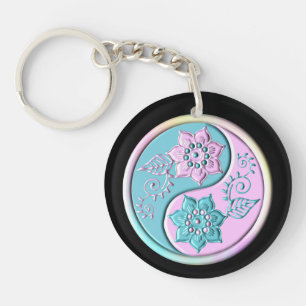 Llavero Pastel Yin Yang