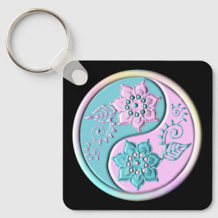 Llavero Pastel Yin Yang