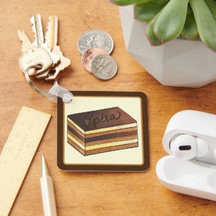 Llavero Pastelería francesa Opéra Cake Dessere