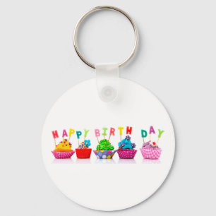 Llavero Pasteles de cumpleaños felices - Keychain