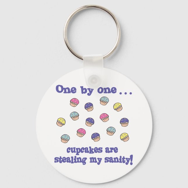 Llavero Pasteles robando mi cordura (Anverso)