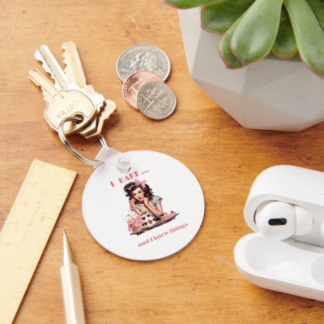 Llavero Pasteles y pastelería Chica de Pin-Up (Escritorio )