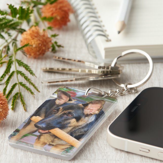 Llavero Pastor alemán por Shirley Taylor (Frente Derecha)