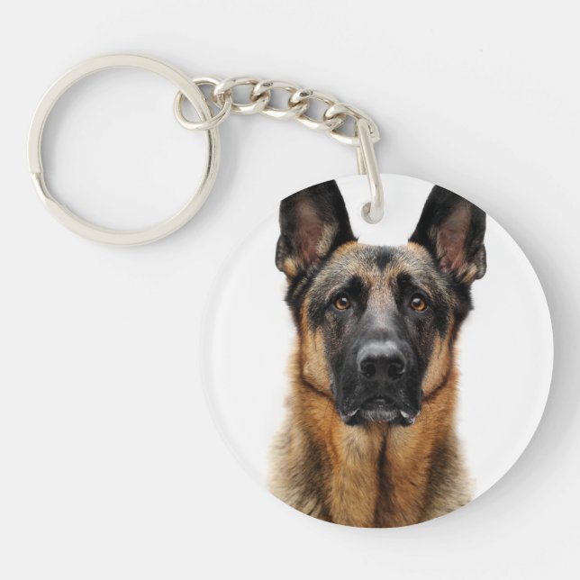 Llavero Pastor alemán sentado (Frente)