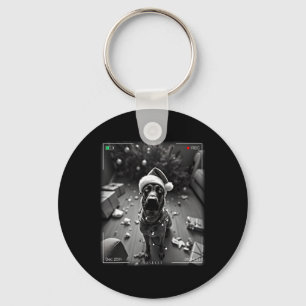 Llavero Pastor belga malinois de Navidad captado por cámar