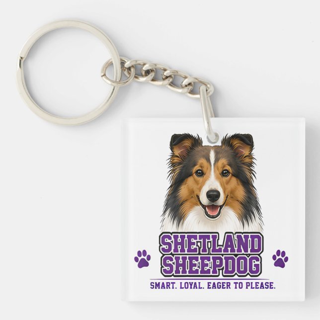Llavero 🐾 Pastor de Shetland 🐾 (Frente)