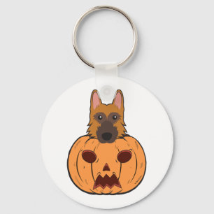 Llavero Pastores Alemanes De Halloween Atrapados En Una Ca
