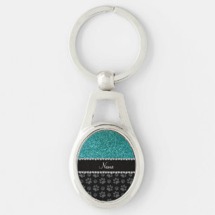 Llavero Patas azules conocidas personalizadas del negro