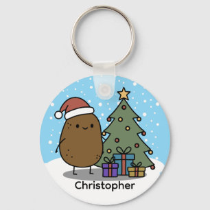 Llavero Patata de Navidad Personalizable Adorable