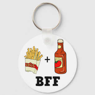 Llavero Patatas fritas y Ketchup BFF