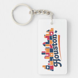 Llavero Patchwork de Houston Skyline, Texas