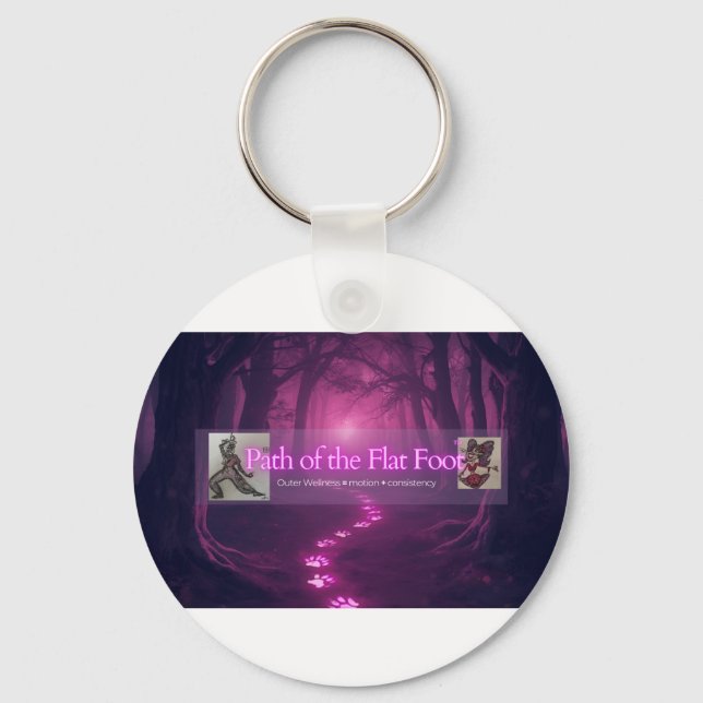Llavero Path of the Flat Foot Co golden path keychain (Anverso)