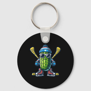 Llavero Patinador de hockey sobre hielo de pepino Pickle g