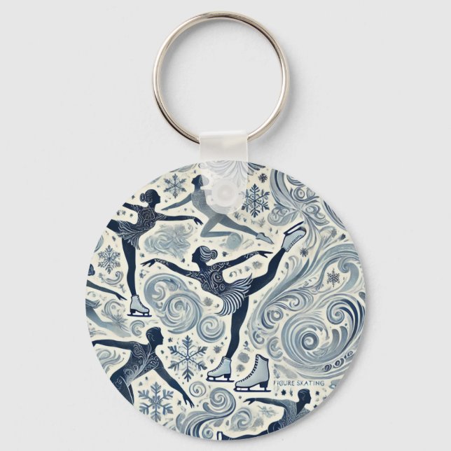 Llavero patinaje artístico (Anverso)