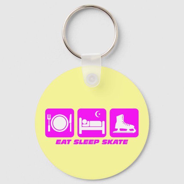 Llavero Patinaje artístico divertido (Anverso)