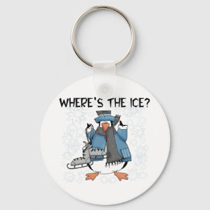 Llavero Patinaje Hielo Pingüino