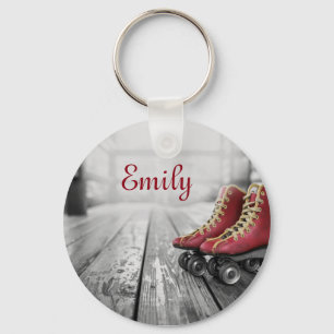 Llavero Patines de rodillos antiguos