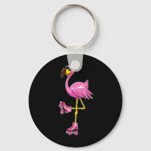 Llavero Patines Flamingo Roller Skates - Funny Flamingo Lo