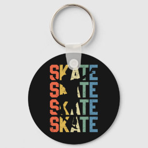 Llavero Patineta Retro Patinaje Haciendo Trucos Divertido