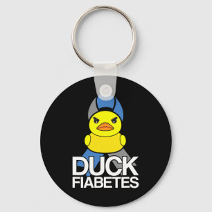 Llavero Pato de diabetes tipo 1 Fiabetes T1d Conciencia