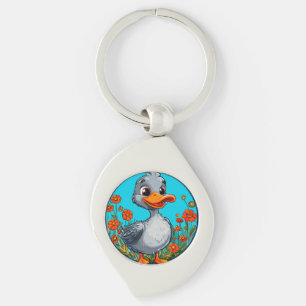 Llavero Pato de dibujos animados adorable