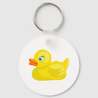 Llavero Pato de goma amarillo