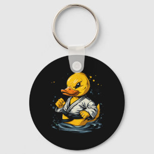 Llavero Pato de goma de taekwondo kickboxing animal Jiu-ji